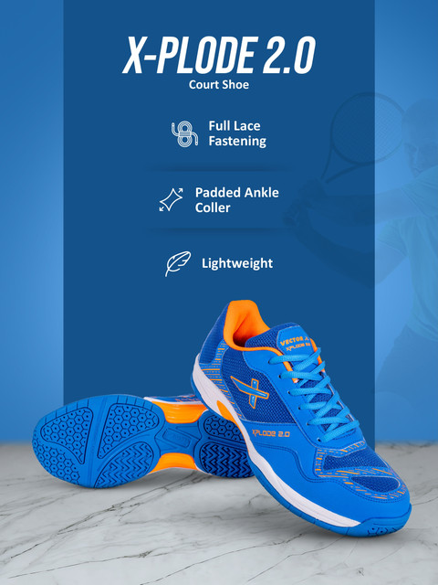 VECTOR X Xplode 2.0 Tennis / Court Shoe|EVA/Phylon Rubber Sole