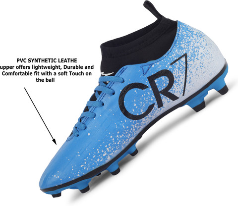 CR7 Juventus Ronaldo Blue Ankle Sport Football Studs TPU Double