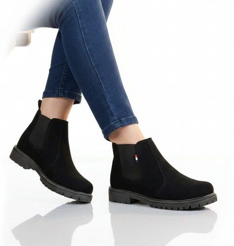 Next Fashion Synthetic Leather Walking Outdoor Slip On Chelsea Boots Boots For Men (Black , 6) - Image 7