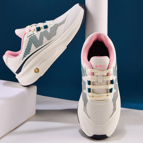 CAMPUS CIARA Women's Sports Shoes Breathable Mesh Upper Cushioned  Insole Lace-Up Running Shoes For Women