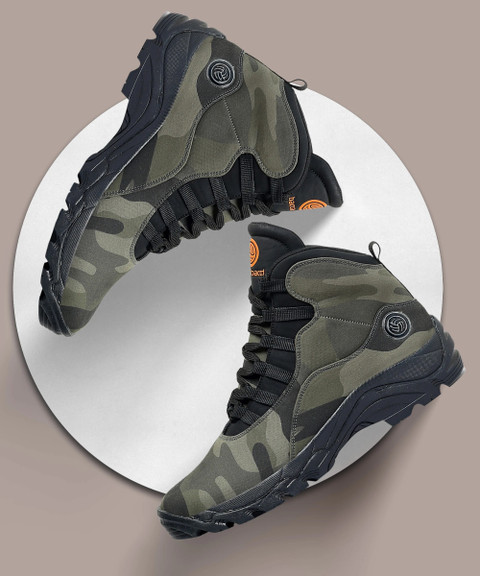 bacca bucci WOLF Adaptive Smart Cushioning High-Top Boots for Hiking,  Camping Trekking Boots For Men