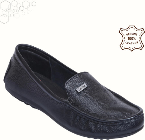 Zoom Shoes Genuine Leather Slip-On Stylish Lightweight Round Toe Flats for  All-Day Comfort Bellies For Men