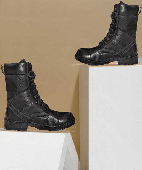 Rampike Long DMS Combat Army Boots For Men