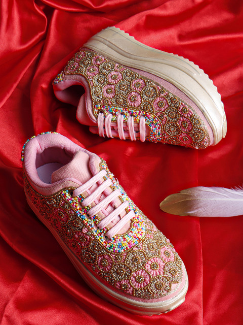 Dress Tennis Shoes For Prom Converse Prom Blinged Out Tennis Shoes Bride  Pink Glitter Sneakers, Customized
