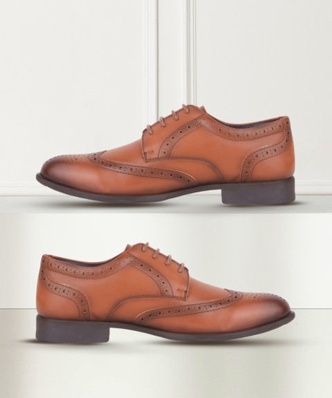 LIBERTY Fortune ROMANIO-1E Lacing Fomal Brogue Shoes With PU Upper