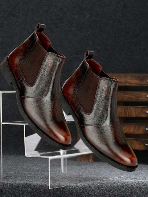 Varito Premium Quality 100% Genuine Leather (NDM Leather) Chelsea Boot's  Boots For Men