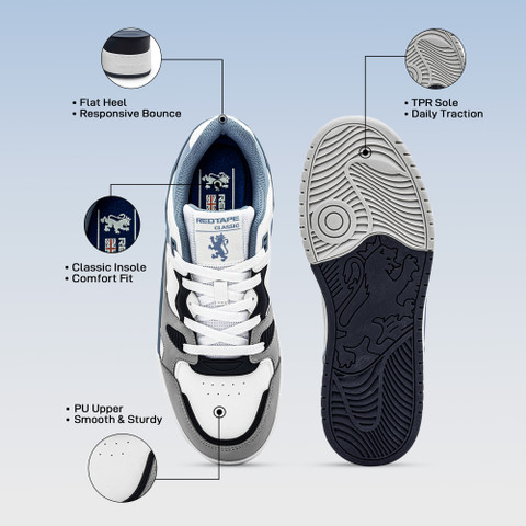 ケチャップページ RED TAPE Men's Super Sneakers for Everyday Casual Style Sneakers