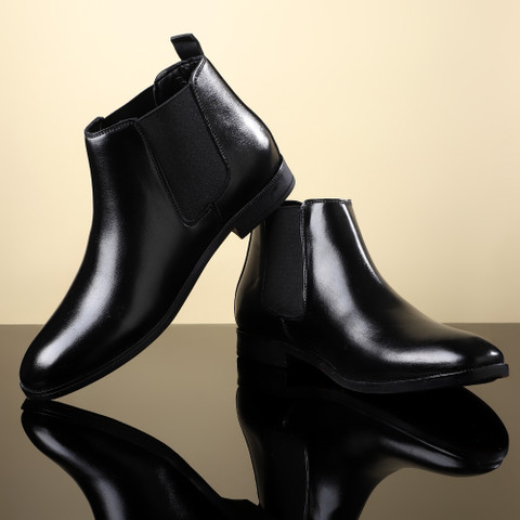 Zixer Formal Trendy Chelsea Slip-On Boots/Hiking Riding Chalsi Shoe/Office  Chalsi Shoe Slip On For Men