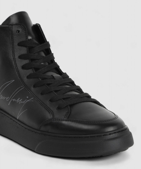 Rare Rabbit Black Shoes High Cut RARE RABBIT Men Perforations