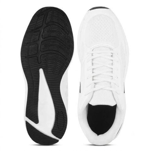 MSMOTO Lightweight Running Shoes for Men (White, UK 9) - Image 4