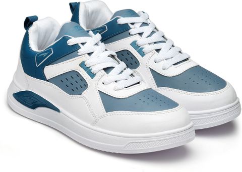 asian Sneaker Casual Shoes for Men | Soft Cushioned Insole, Slip-Resistance Sneakers For Men (White, Blue , 8) - Image 6