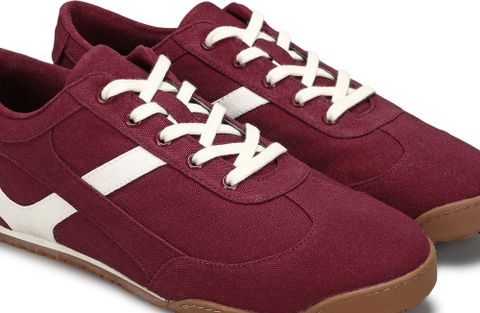 Neemans Urban Casual Sneaker for Men (Maroon, White, UK 4) - Image 6