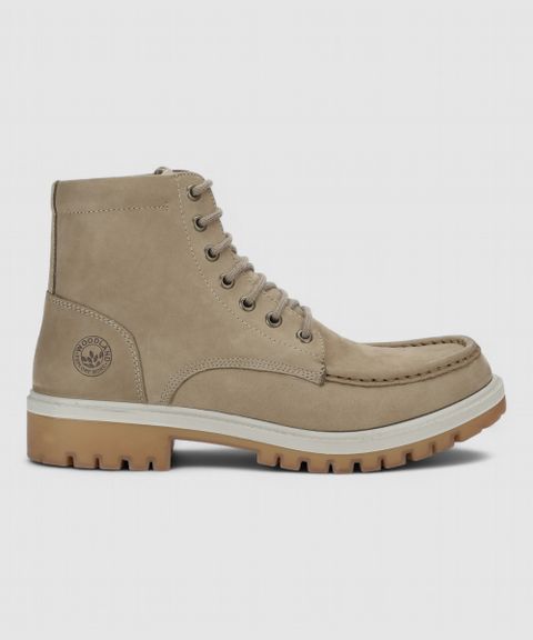 WOODLAND Outdoor Durable Comfortable Everyday High Ankle Boots For Men (Khaki , 8) - Image 6