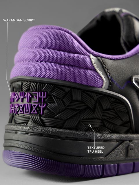 The Souled Store UBZ Black Panther Sneakers (Black, 9) - Image 8