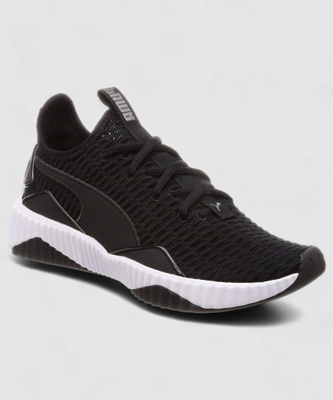 Running Shoes Women\u0026#039;s Black And White Puma PUMA Defy Wn S Puma Black- Puma White Running Shoes For Women Buy