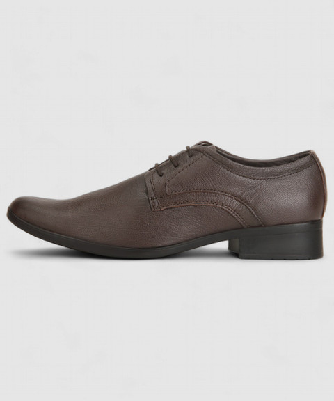 RED CHIEF Genuine Leather Formal Derby Shoes for Men Brown RC3496
