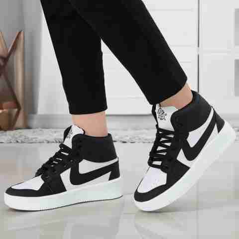 DARTKICK Lace Sneakers For Boys & Girls (Black, 7-8 Years) - Image 5