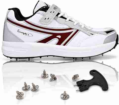 Proase F/S-101 Cricket Shoes For Men (Red, White , 6) - Image 5