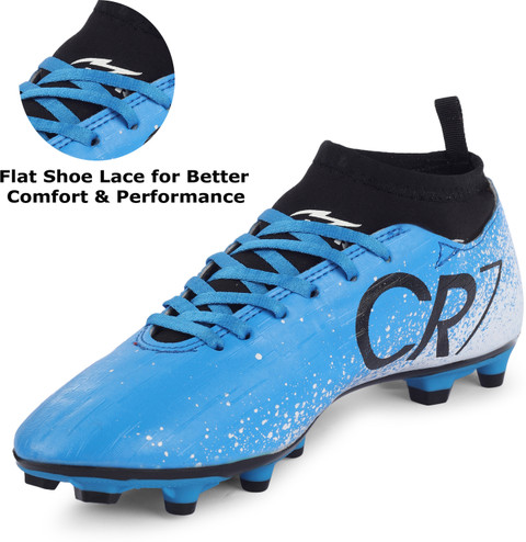 Studs Football Flats Shoes Online MESSI White Ankle Studs Football Shoes Football Shoes For Men