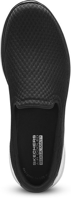 Skechers Skechers Mens GO WALK MOTLEY Black Walking Shoes