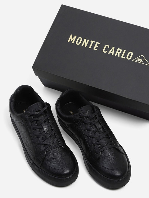 flipkart shoes black leather