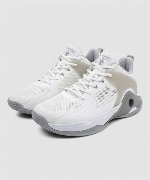 RED TAPE Men's Casual Sneakers White Grey Size 6 - Image 7