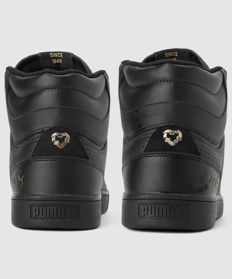 Puma Shuffle Black And Gold Puma High Tops PUMA High-top Sneakers