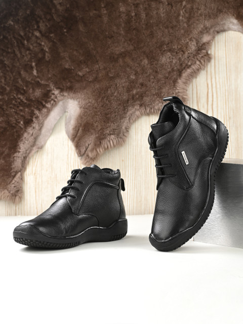 MONDAIN 100% Genuine Leather Casual Boots For Men