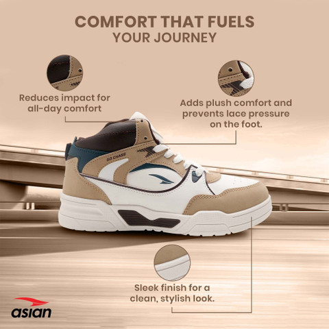 asian Asian Tango-11 High Top Sneakers for Men | Stylish & Sporty