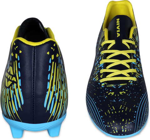 navy blue and yellow football cleats