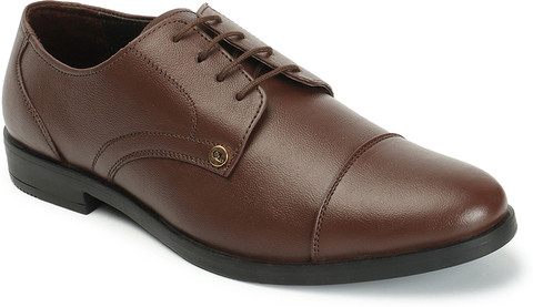 CARLTON LONDON Brown Leather Men's Formal Shoes Lace Up For Men - Buy  CARLTON LONDON Brown Leather Men's Formal Shoes Lace Up For Men Online at  Best Price - Shop Online for