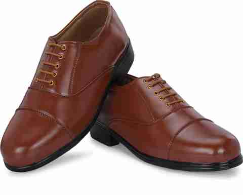 B-Fox Men's Leather Officer Uniform Shoes Light Weight Ultimate