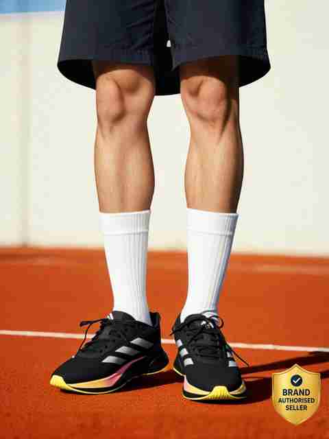 Adidas Duramo SL Running Shoes for Men (Black, UK 6) - Image 5