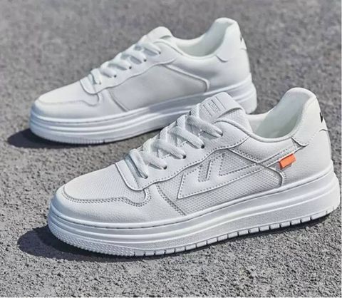 BOKZZON White Casual Sneakers for Men (Size 9) - Image 8