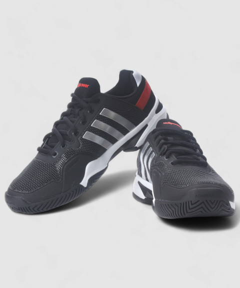 ADIDAS Adipower Barricade 8 Tennis Shoes For Men - Buy Black Color