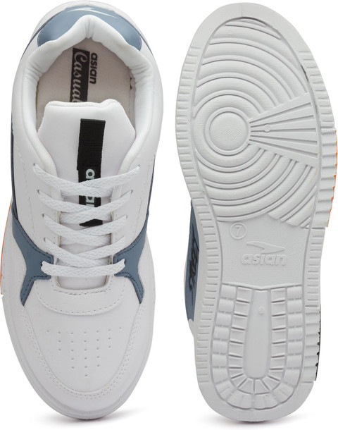 asian Tarzan-05 White Sneakers,Casuals,Loafers,Stylish With Extra