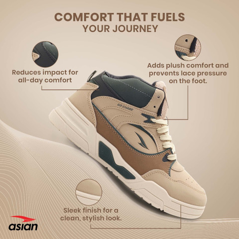 asian Asian Tango-11 High Top Sneakers for Men | Stylish & Sporty