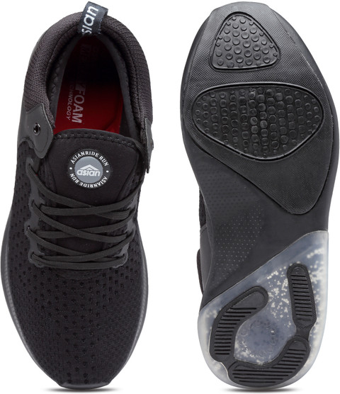 asian Rider-01 Black Gym,Sports,Training,Stylish With Extra Comfort Running  Shoes For Men