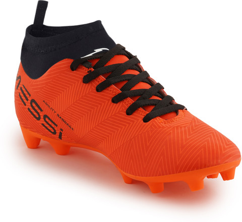 MESSI Orange Ankle Studs Football Shoes Football Shoes For Men - Buy MESSI  Orange Ankle Studs Football Shoes Football Shoes For Men Online at Best  Price - Shop Online for Footwears in