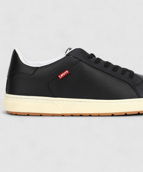 LEVI'S Men's Black Solid Sneakers Sneakers For Men