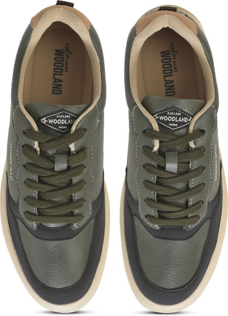 WOODLAND Men's Casual Sneakers (Olive, UK 7) - Image 6