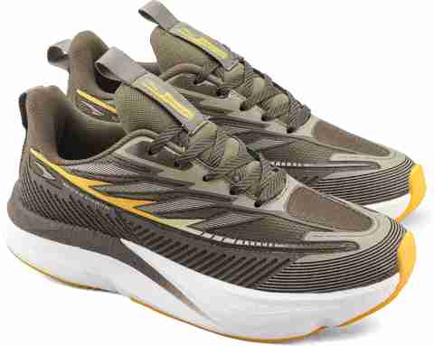 Asian Hypercushion Carbon-14 Men's Running Shoes (Olive, 9) - Image 2