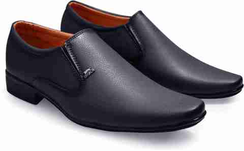 Feetway Slip On Formal Shoes Without Lace Black Office Wear Extra Cushion  Padded Insole For Extra Comfort Party Wedding Shoes For Men For Men Slip On  For Men - Buy Feetway Slip