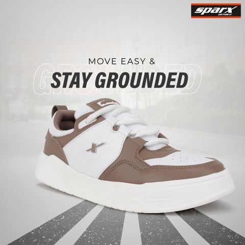 Sparx SM 9066 Sneakers for Men, Camel White, Size 6 - Image 7