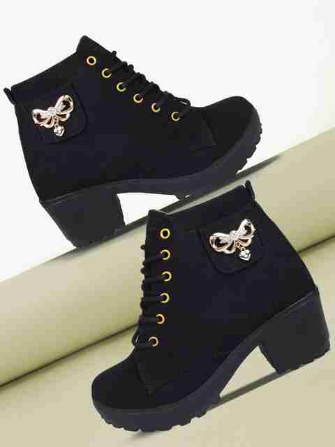 KRAFTER Latest Collection Casual Boots For girls High heel