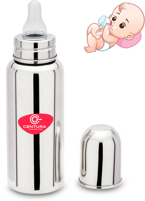 CENTURA Stainless Steel FeedBot Standard Baby Feeding Bottle With