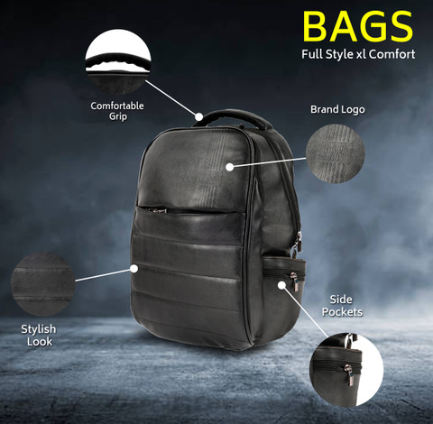 LOGGIN Back Pack 30 L Backpack Black-2 Price in India