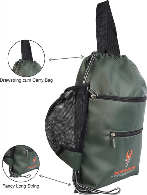 Krishiv Penguin 14 Litre Backpack Daypack Drawstring Dori Bags