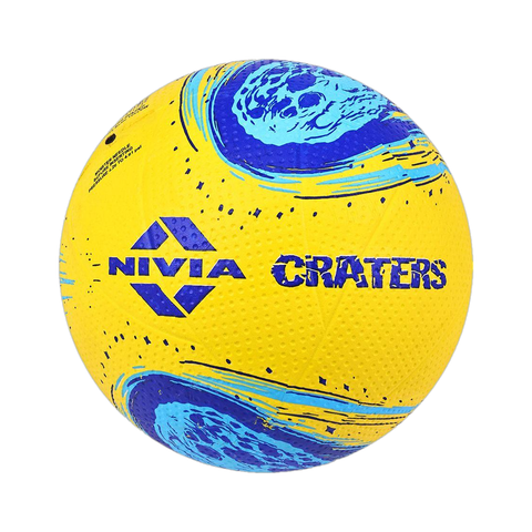 NIVIA Craters Volleyball Size 4 Blue Yellow - Image 5
