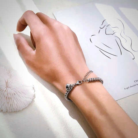 zongzai Alloy Sterling Silver Bracelet Price in India Buy - Main Image